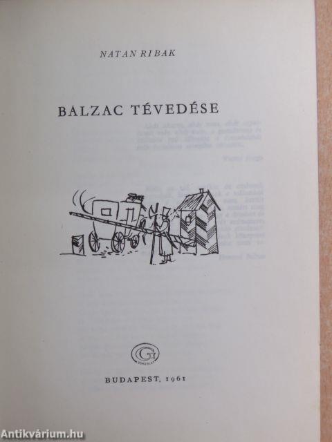 Balzac tévedése