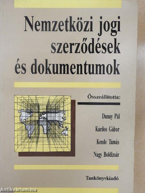 Nemzetközi jogi szerződések és dokumentumok