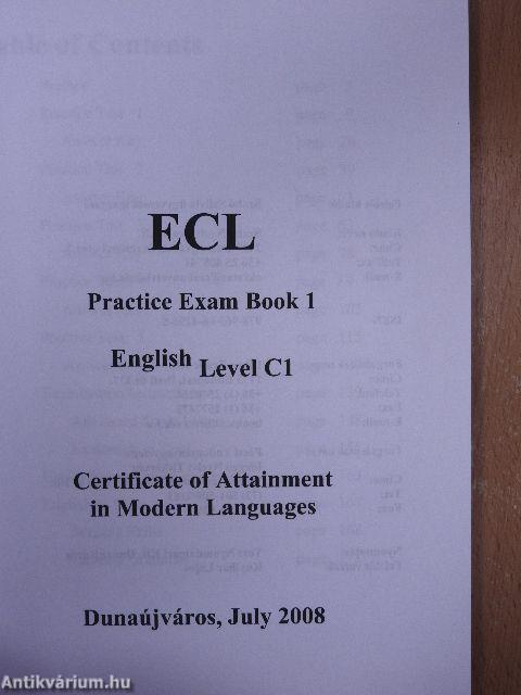 ECL - Practice Exam Book 1 - CD-vel