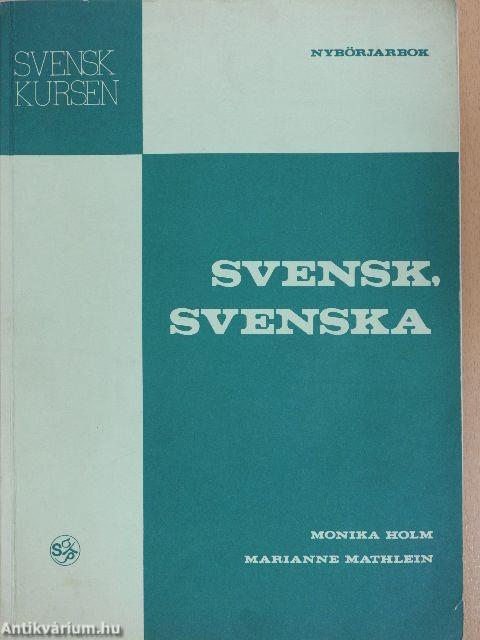 Svensk, Svenska - Nybörjarbok