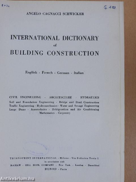 International Dictionary of Building Construction