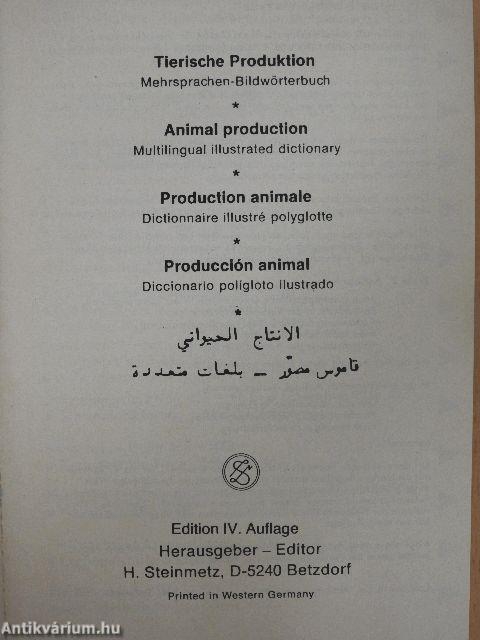 Tierische Produktion/Animal production/Production animale/Producción animal