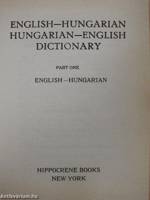 English-Hungarian/Hungarian-English Dictionary