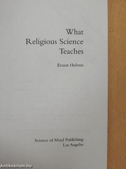 What Religious Science Teaches