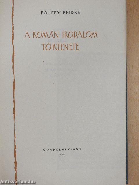 A román irodalom története