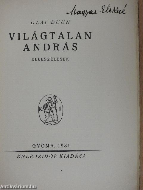 Világtalan András