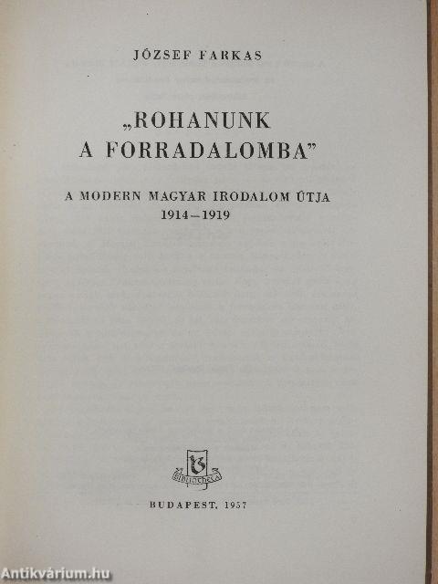 "Rohanunk a forradalomba"