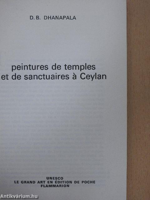 Peintures de temples et de sanctuaires á Ceylan