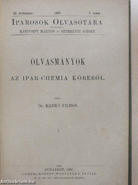 Iparosok olvasótára 1896-1898. (vegyes számok) (4 db)