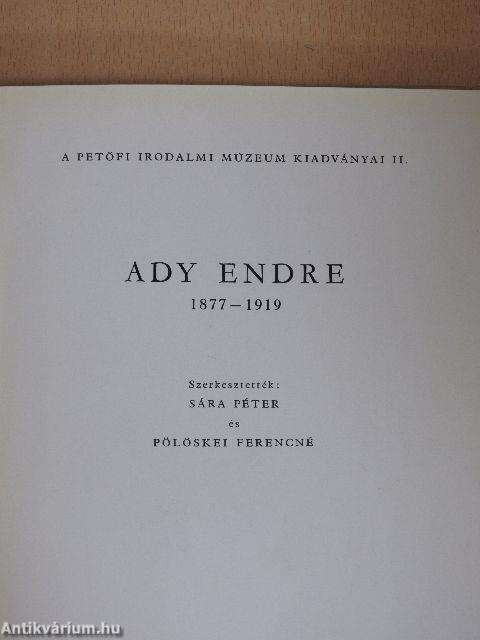 Ady Endre 1877-1919