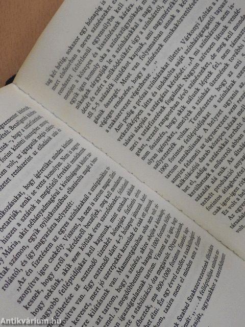 Újabb regény a pesti színházakról 1945-1949