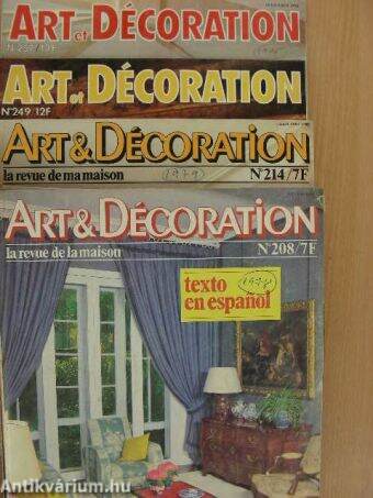 Art & décoration 1978-1985. (vegyes számok) (4 db)