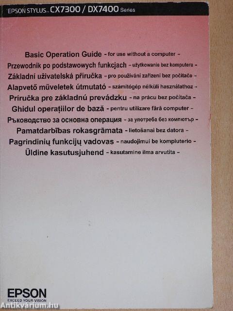 Epson Stylus CX7300/DX7400 Alapvető műveletek útmutató