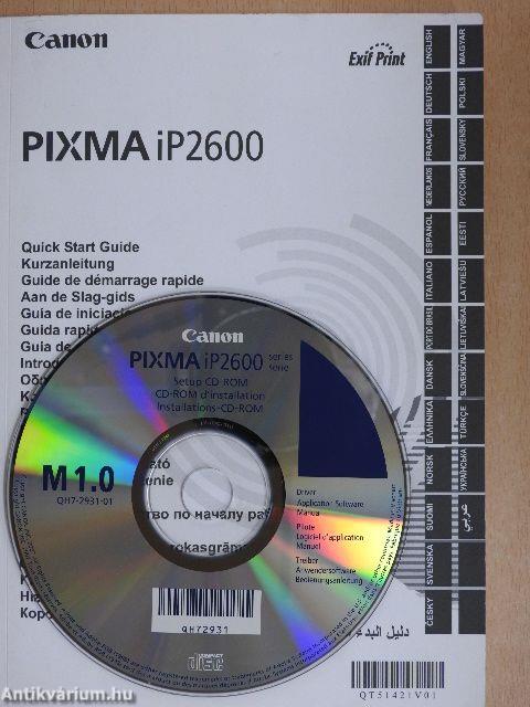 Canon PIXMA iP2600 - Quick Start Guide - CD-vel
