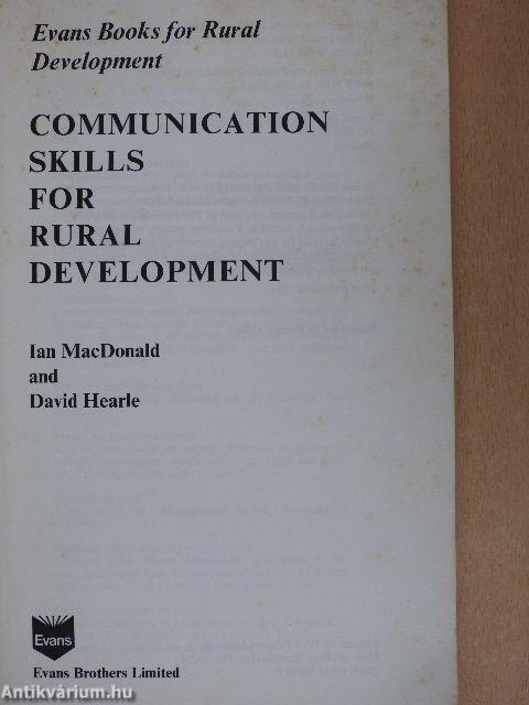 Communication Skills for Rural Development