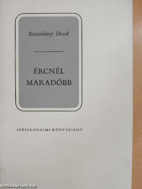 Ércnél maradóbb