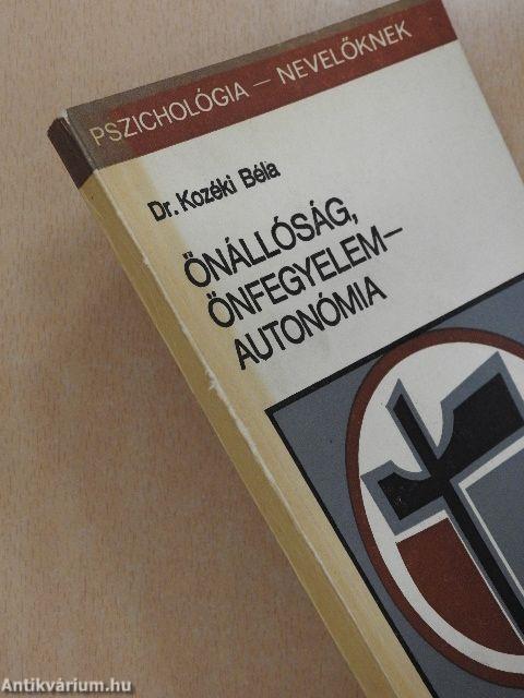 Önállóság, önfegyelem - autonómia