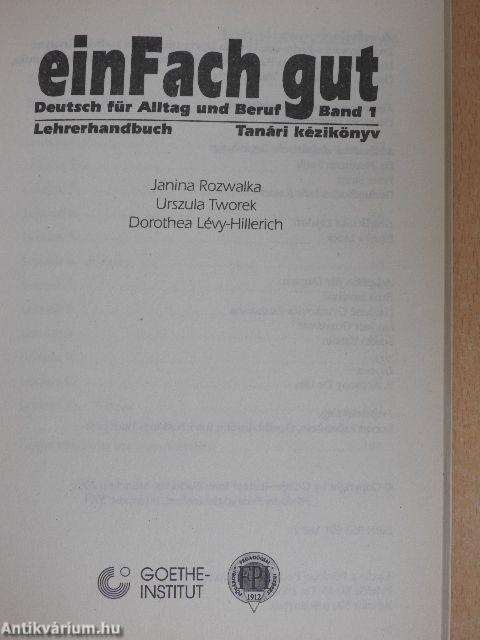 einFach gut 1. - Lehrerhandbuch