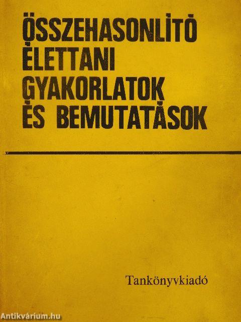 Összehasonlító élettani gyakorlatok és bemutatások