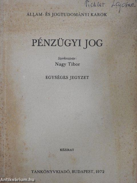 Pénzügyi jog