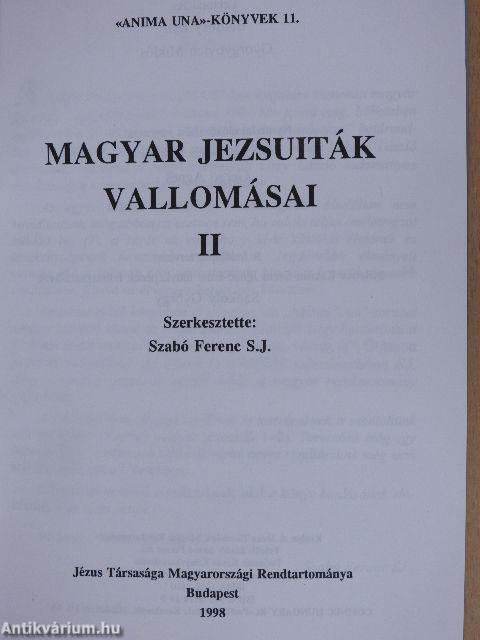 Magyar jezsuiták vallomásai II.