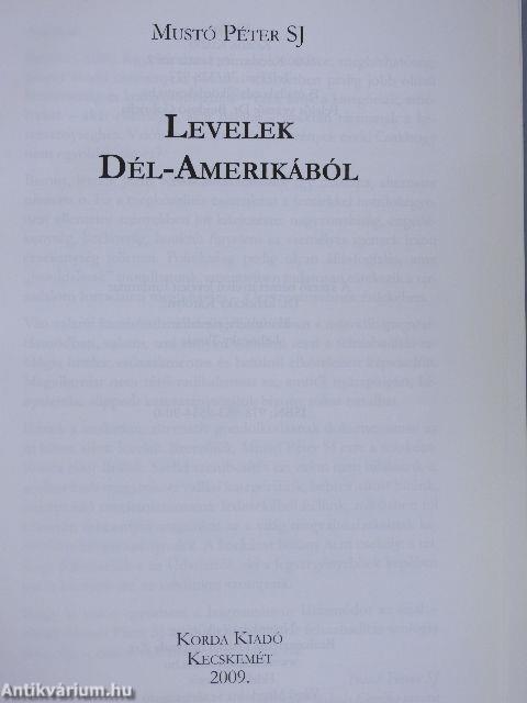 Levelek Dél-Amerikából