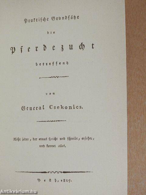 Praktische Grundsätze die Pferdezucht (gótbetűs)