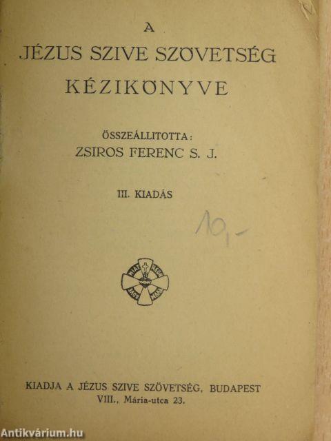 A Jézus Szive Szövetség kézikönyve