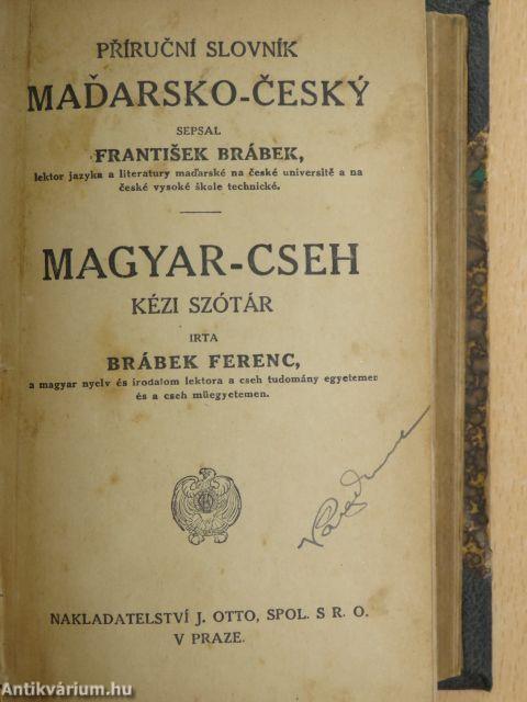 Magyar-cseh kézi szótár