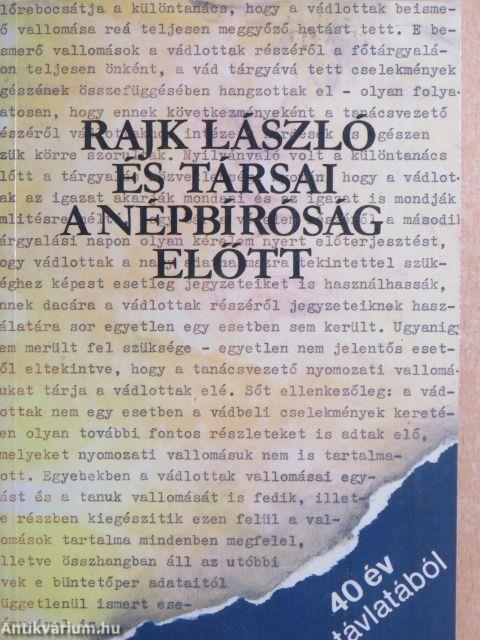 Rajk László és társai a népbíróság előtt