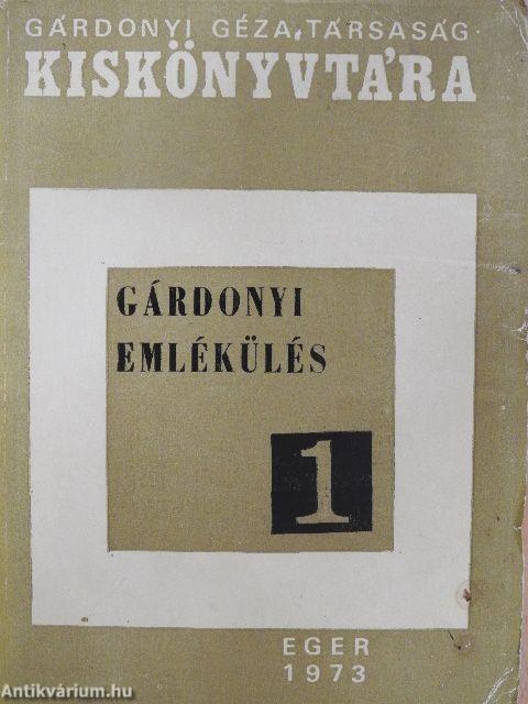 Gárdonyi emlékülés