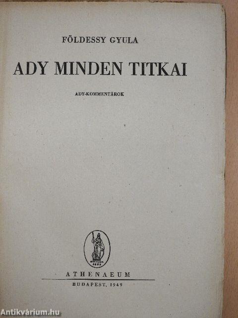 Ady minden titkai