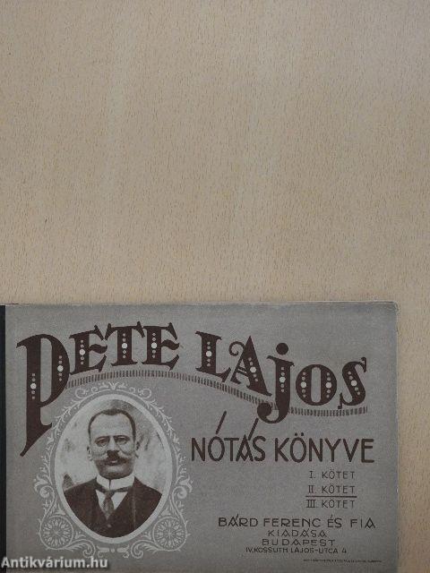 Pete Lajos nótáskönyve II.