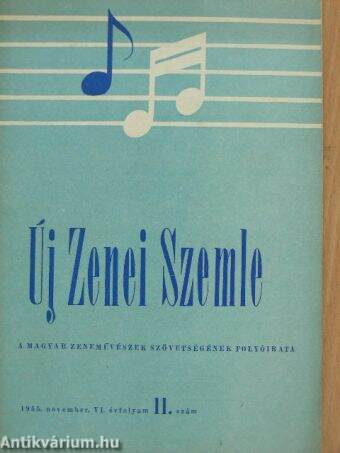 Új Zenei Szemle 1955. november
