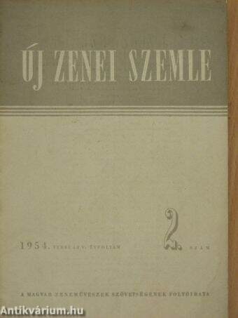 Új Zenei Szemle 1954. február