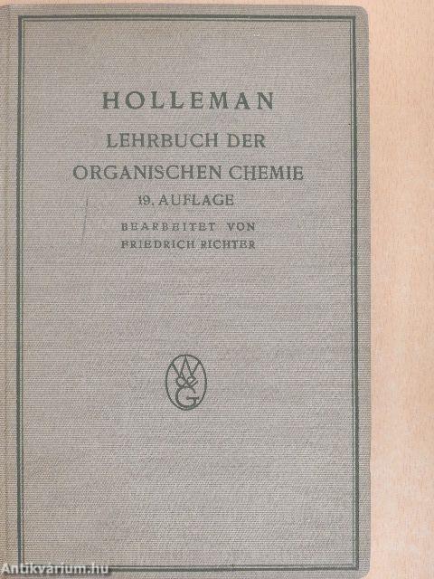 Lehrbuch der organischen chemie