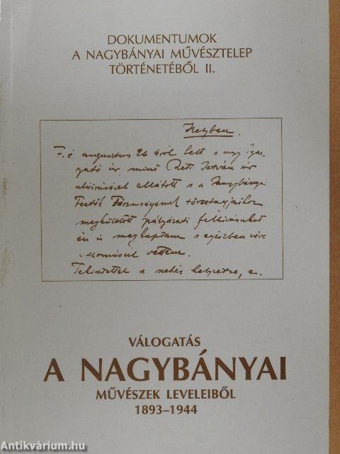 Válogatás a nagybányai művészek leveleiből 1893-1944