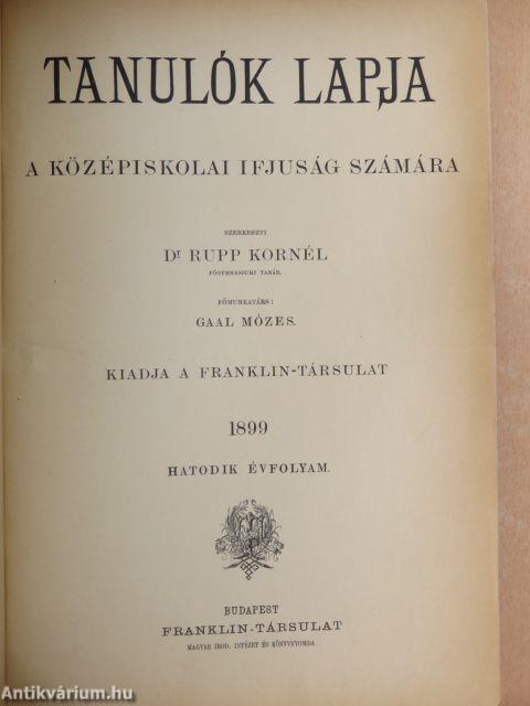 Tanulók lapja 1899. január-1900. szeptember