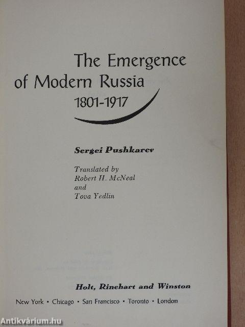 The Emergence of Modern Russia