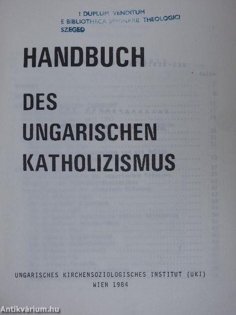 Handbuch des ungarischen Katholizismus