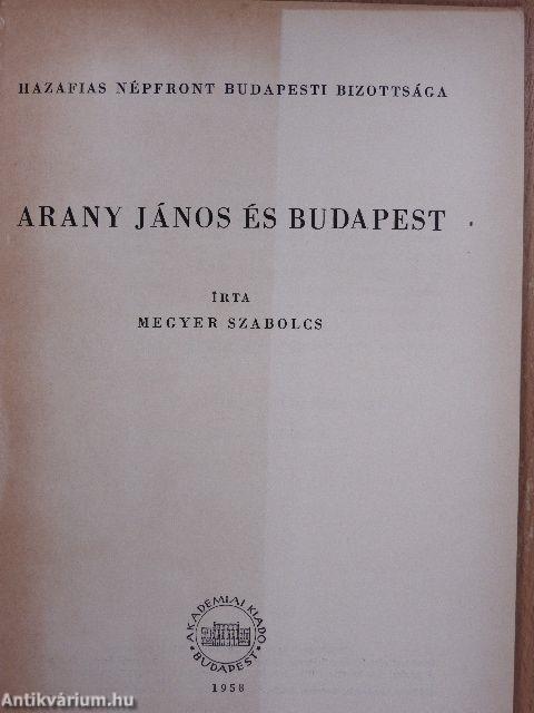 Arany János és Budapest