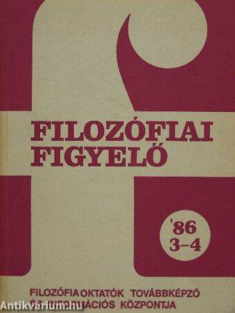 Filozófiai Figyelő 1986/3-4.