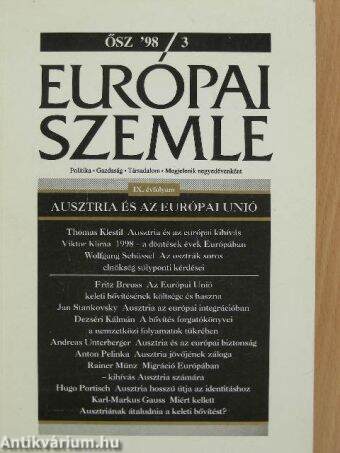 Európai Szemle 1998/3. Ősz