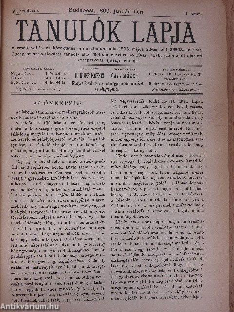 Tanulók lapja 1899. január-1900. szeptember