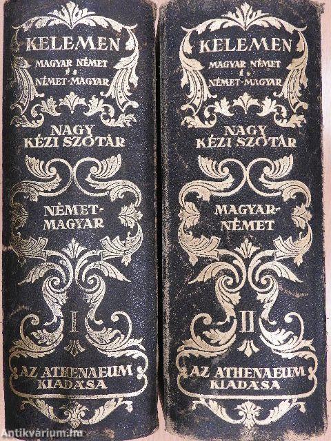 Német és magyar nagy kézi szótár I-II.