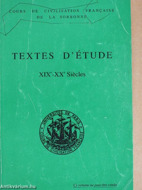 Textes d'étude