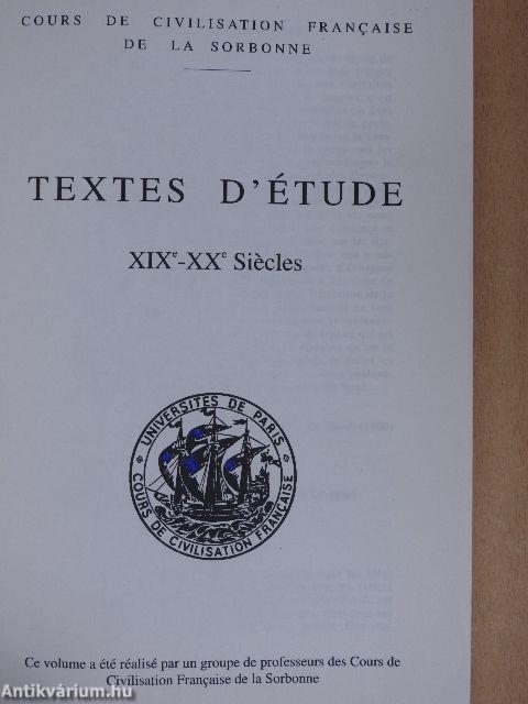 Textes d'étude