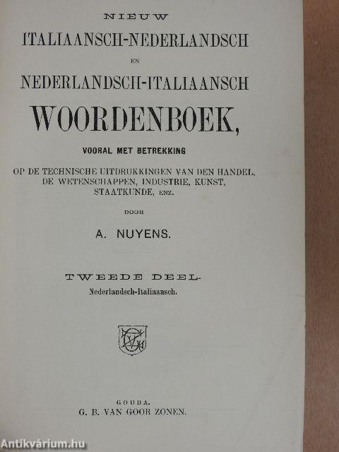 Nuovo Dizionario Italiano-Olandese e Olandese-Italiano I-II.