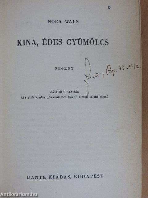 Kina, édes gyümölcs