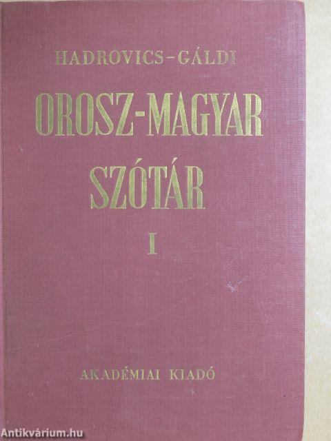 Orosz-magyar szótár I-II.